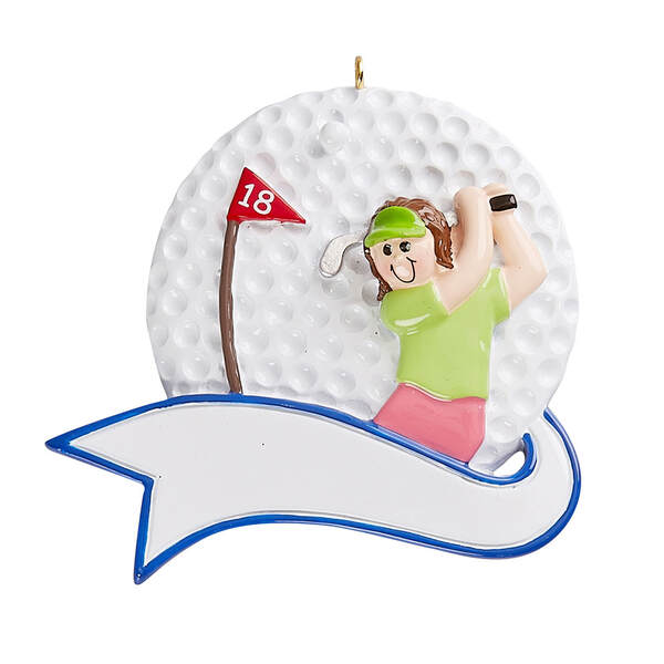 Item 525101 Golf Girl Ornament
