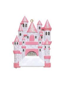 Item 525111 Pink/White Castle Ornament