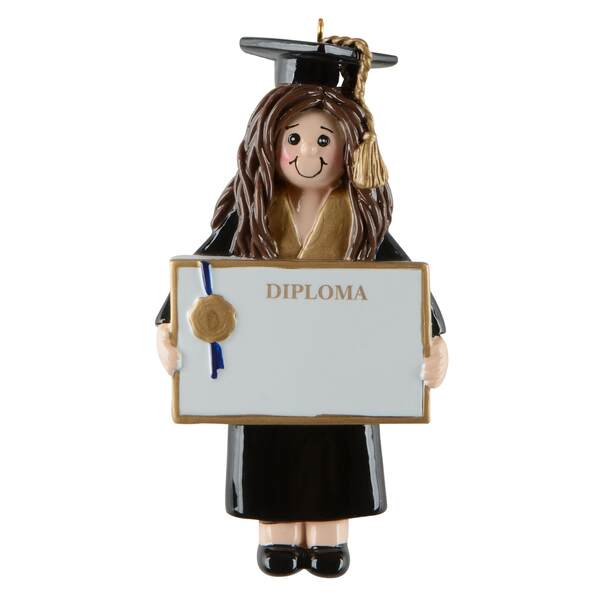 Item 525174 Standing Proud Girl Ornament