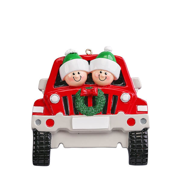 Item 525195 Suv Family of 2 Ornament