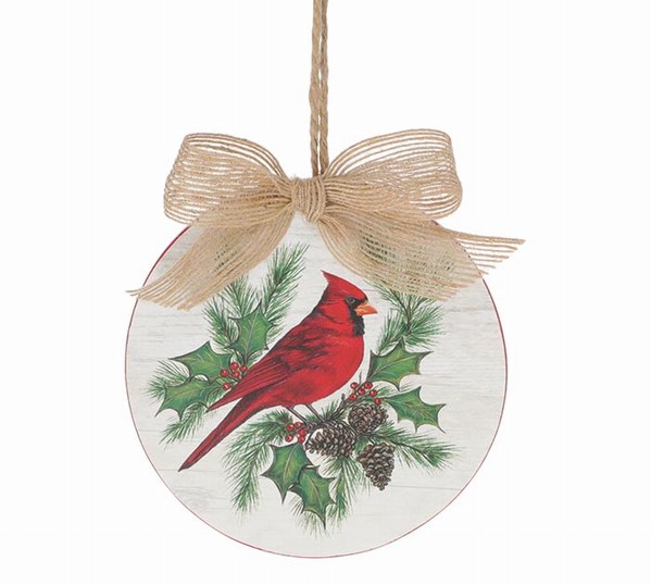Item 527118 Cardinal On Twig Ornament