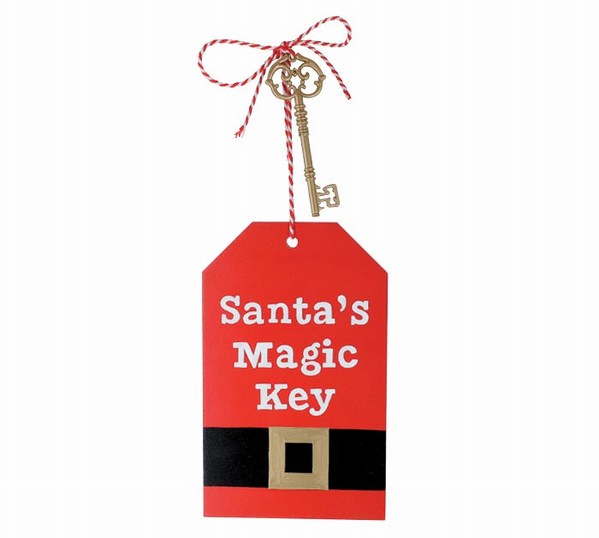 Item 527127 Santa's Magic Key Tag Ornament