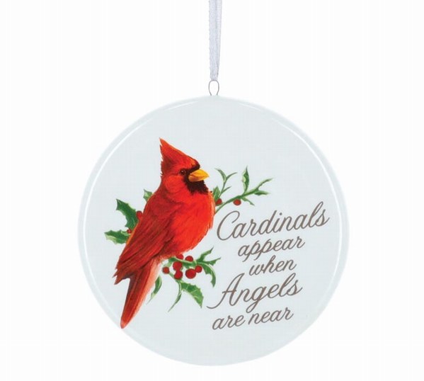 Item 527132 Disc Cardinal  Ornament