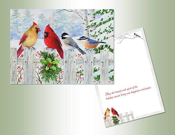 Item 552051 Fence Friends Christmas Cards