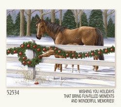 Item 552052 Colt Apple Garland Christmas Cards