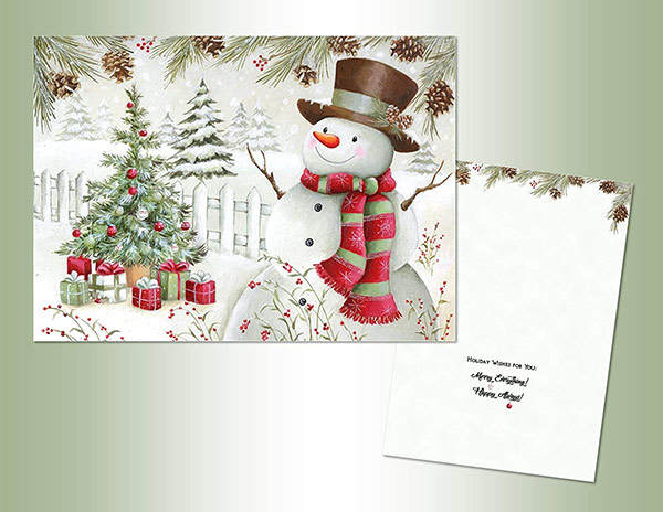 Item 552061 Snowman Wishes Christmas Cards