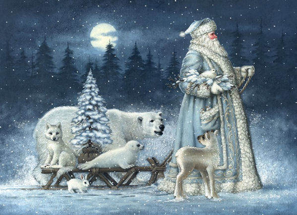 Item 552104 Santa/Animals Christmas Cards