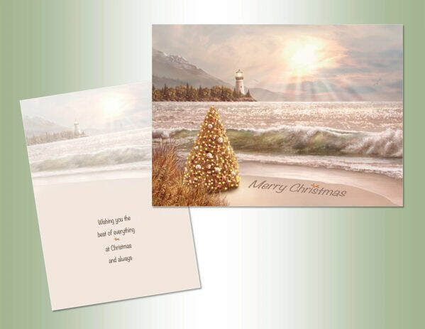 Item 552108 Merry Christmas Coastline Christmas Cards