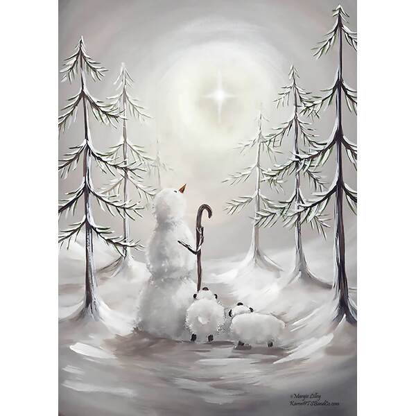 Item 552118 Snowman And Lambs Christmas Cards