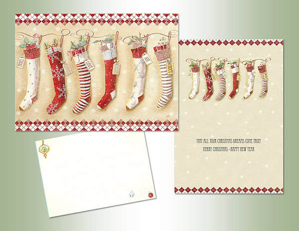 Item 552135 Christmas Stockings Christmas Cards