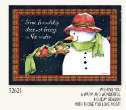 Item 552147 True Frndshp Snowman Christmas Cards