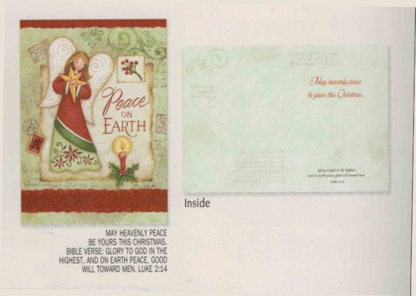 Item 552178 Peace On Earth Angel Christmas Cards