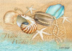 Item 552203 Warm Wishes/Seashells/Beach Christmas Cards