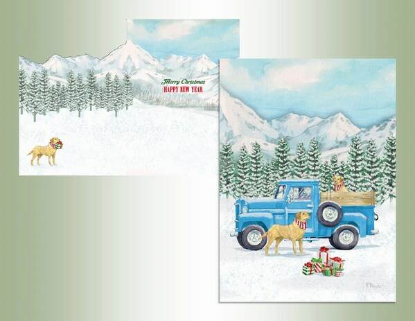 Item 552253 Dog And Truck Christmas Cards