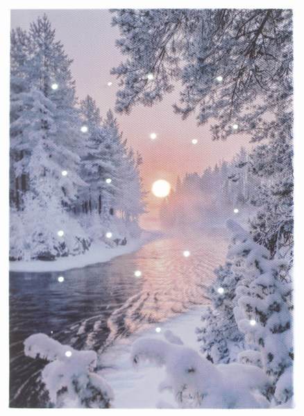 Winter River Scene - Item 558017 | The Christmas Mouse