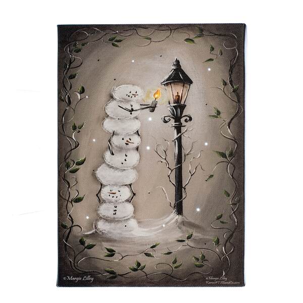 Item 558047 Tabletop Lighting Our Path Lighted Canvas