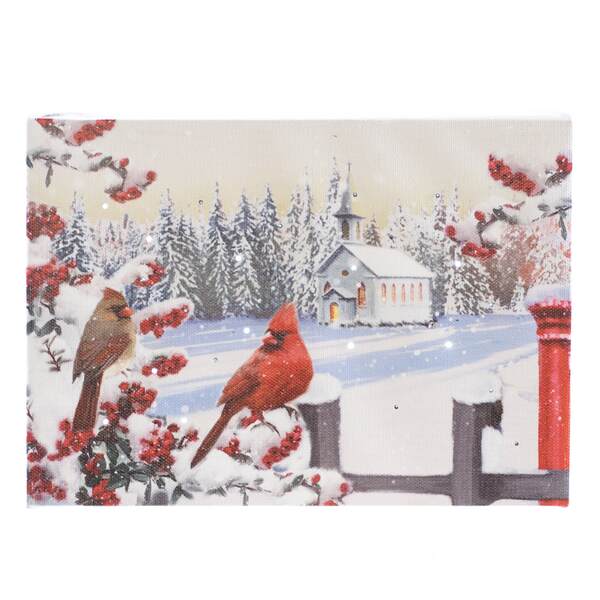 Item 558097 Tabletop Loving Lighted Canvas