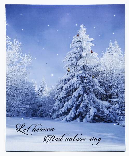 Item 558201 Lighted Let Heaven and Nature Sing Canvas Print