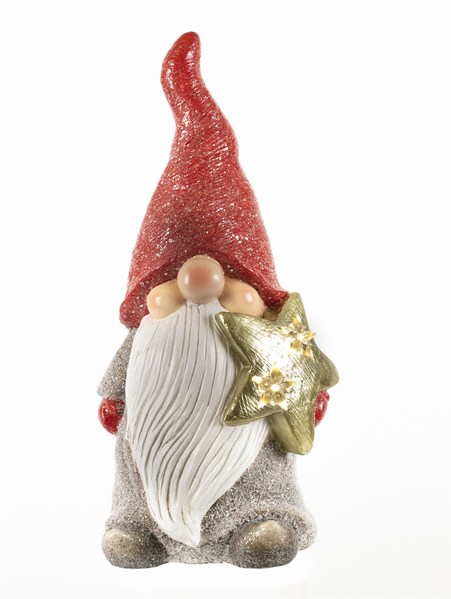Item 558343 Lighted Nelson The Gnome