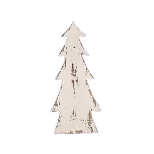 Item 558524 Wood White Christmas Tree