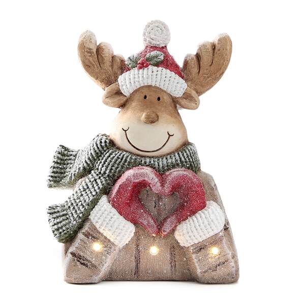 Item 558606 Lighted Love Moose