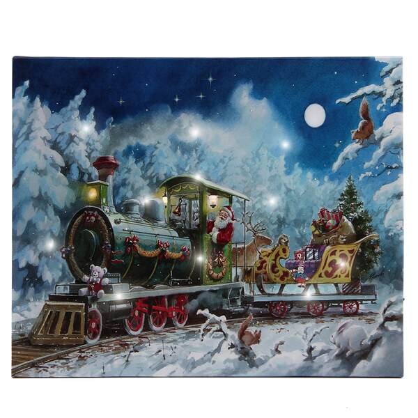 Item 558628 Express Sleigh Lighted Canvas