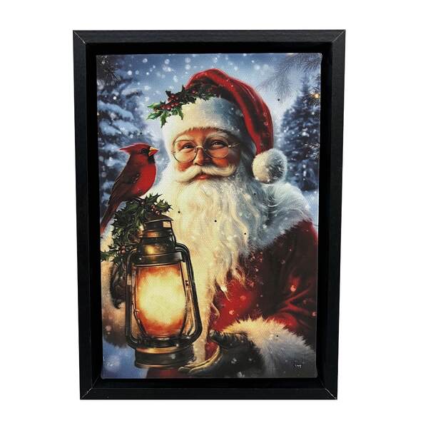 Item 558666 Santas Winter Light Tabletop Lighted Canvas