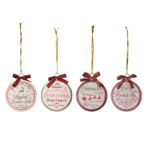 Item 558688 Metal Christmas Ornament