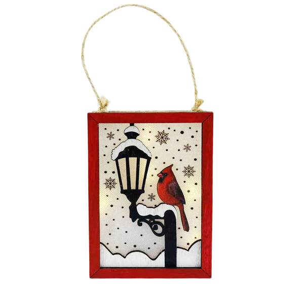 Item 558757 Winter Lamp Ornament