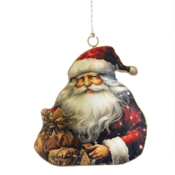 Item 558807 Santa With Sack Ornament