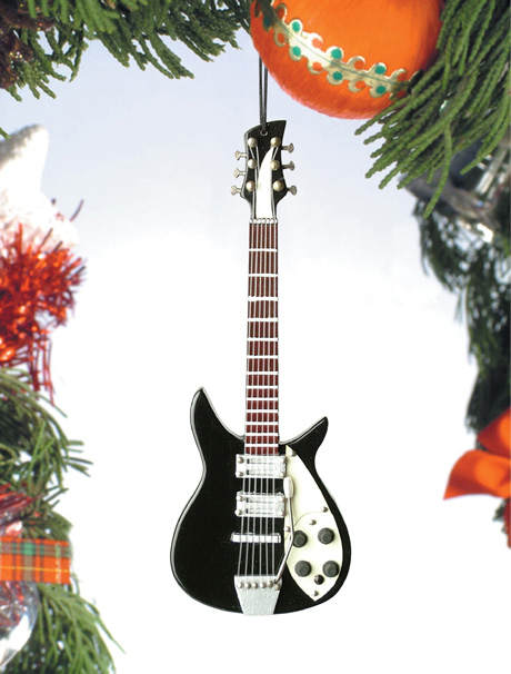 Item 560001 John Lennon Black/White Electric Guitar Ornament