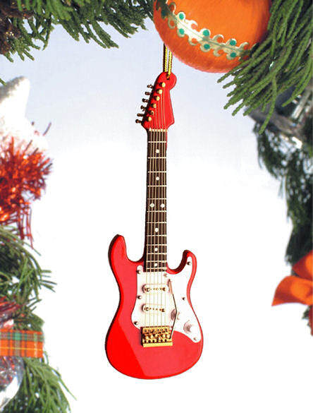 Item 560005 Red Electric Guitar Ornament