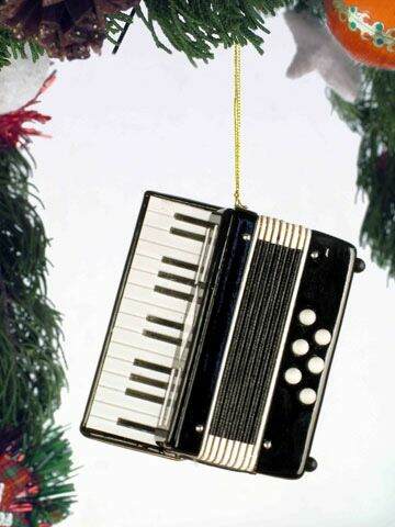 Item 560059 Black Accordion Ornament