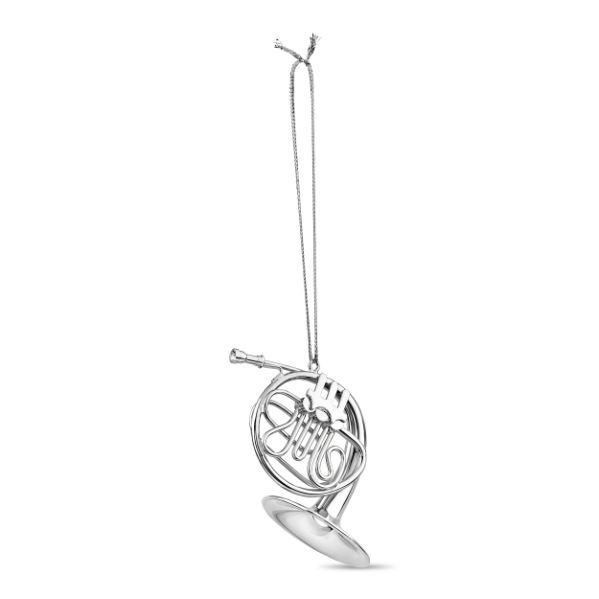 Item 560089 Silver French Horn Ornament