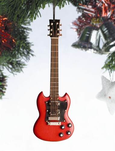 Item 560097 Red Electric Guitar Ornament