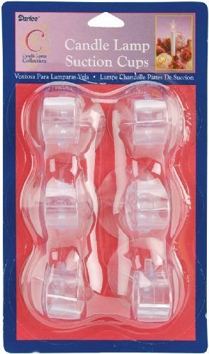 Item 568101 Set of 6 Candle Lamp Suction Cups