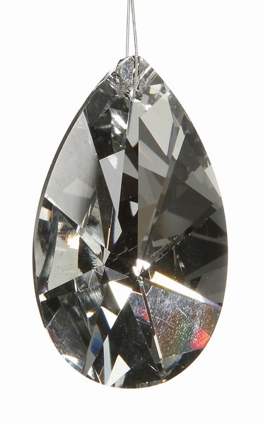 Item 568343 Silver Starcut Crystal Drop Ornament