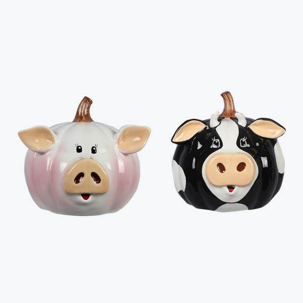 Item 601024 Country Pumpkin Pig/Cow Head