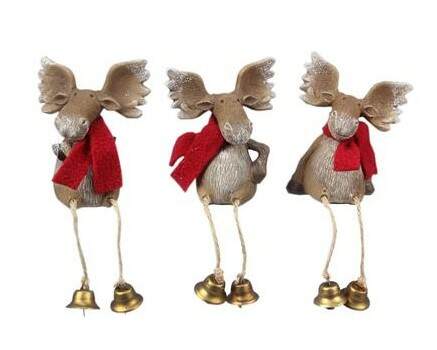 Item 601035 Christmas Moose Shelf Sitter