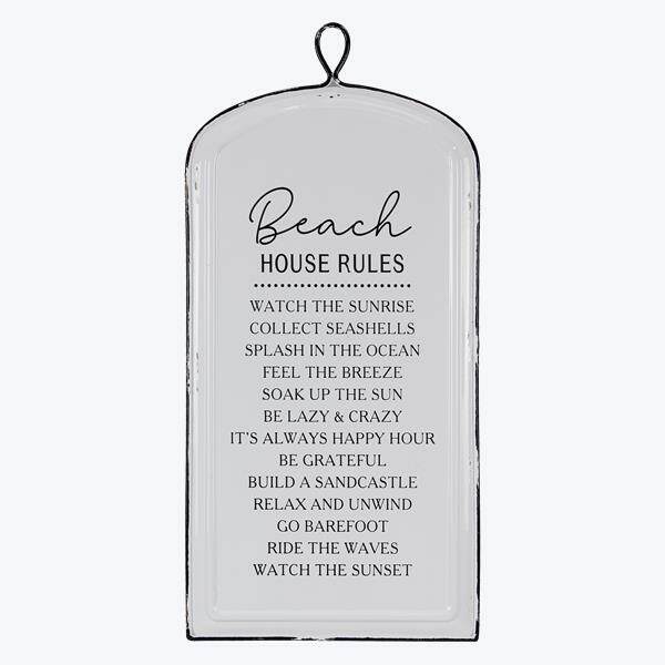 Item 601048 Beach House Rules Wall Sign