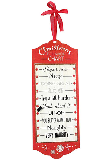Item 601087 Christmas Behavior Chart Wall Hanging