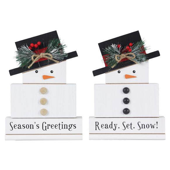 Item 601133 Snowman Tabletop Sign