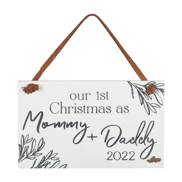 Item 609023 1st Christmas As Mommy Daddy 2022 Ornament