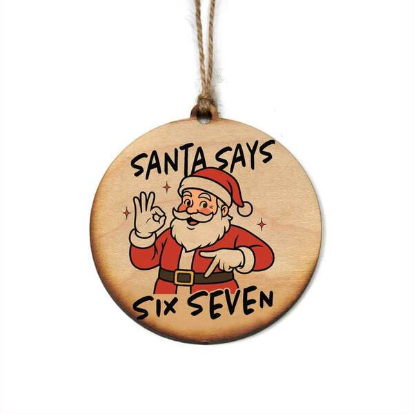 Item 613044 67 Santa Ornament