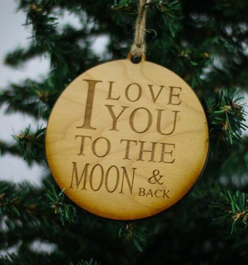 Item 613280 I Love You To The Moon And Back Ornament