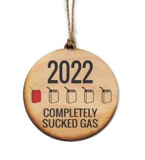 Item 613505 2022 Sucks Gas Ornament