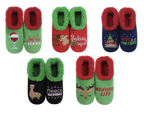 Item 623012 Womens Christmas Plush Pairables Snoozies