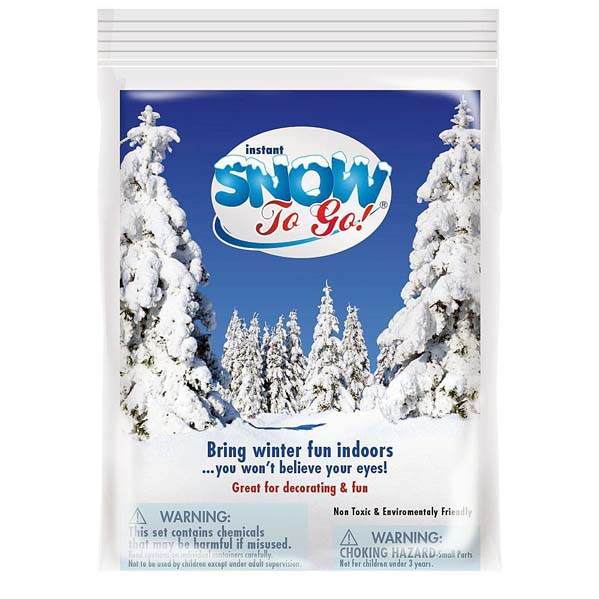 Item 640002 Pack of Instant Snow To Go