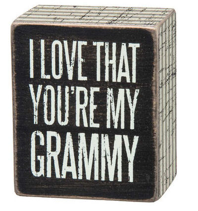 Item 642105 YOURE MY GRAMMY BOX SIGN
