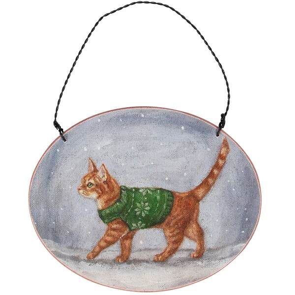Item 642131 Cozy Orange Cat Ornament